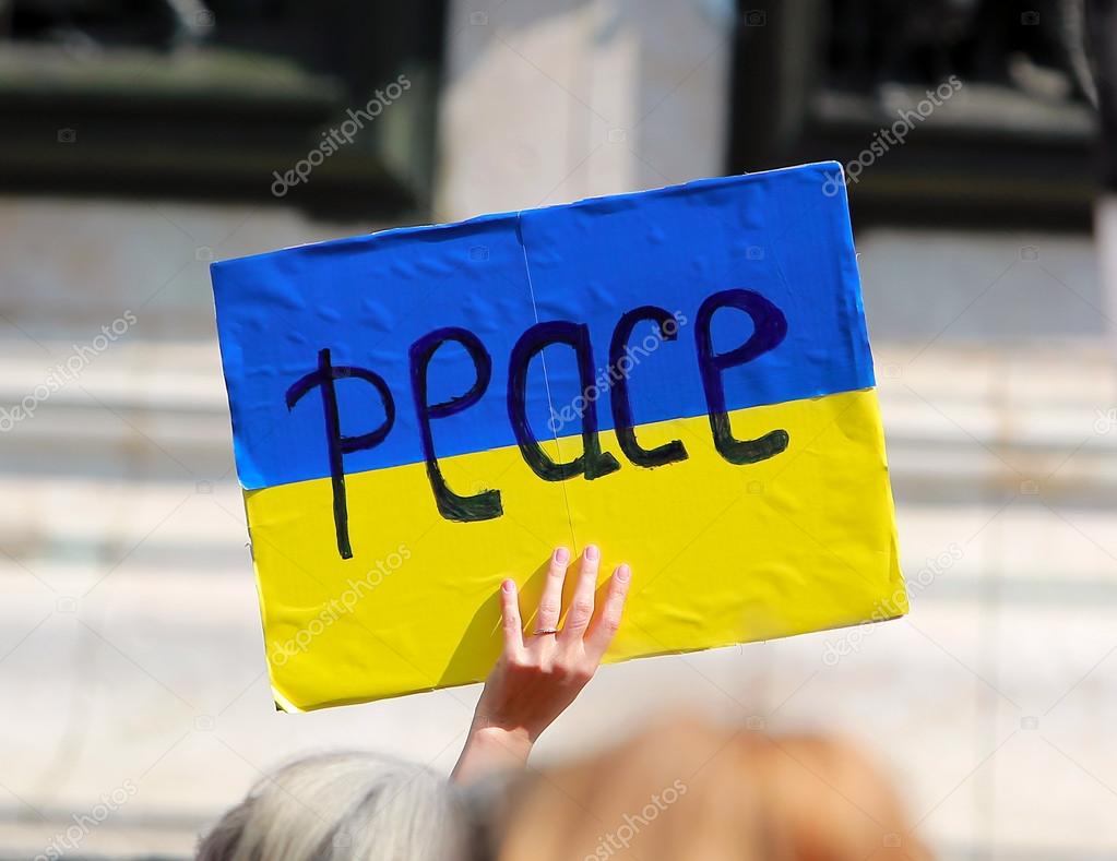 Peace sign at Protest manifestation