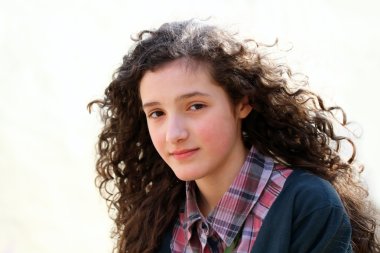 güzel genç kız portresi