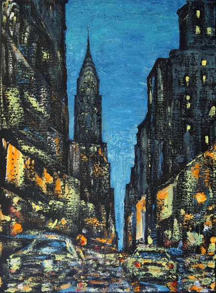 New York City Art Painting — стоковое фото