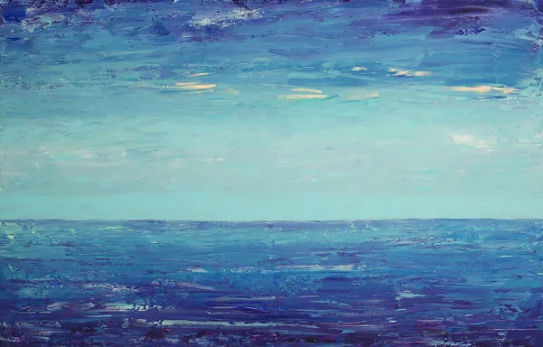 Pintura Artística Abstracta Sobre Océano — Foto de Stock
