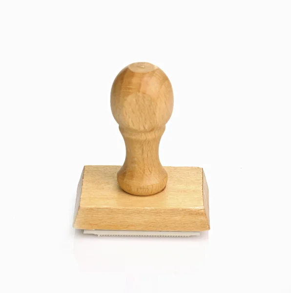 Dřevěné razítko, samostatný — Stock fotografie
