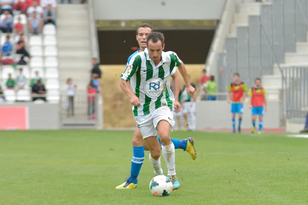 CORDOBA, ESPAÑA - 29 DE SEPTIEMBRE: López Silva W (19) en acción durante el partido Córdoba (W) vs Girona (B) (2-0) en el Estadio Municipal del Arcángel el 29 de septiembre de 2013 en Córdoba España —  Fotos de Stock