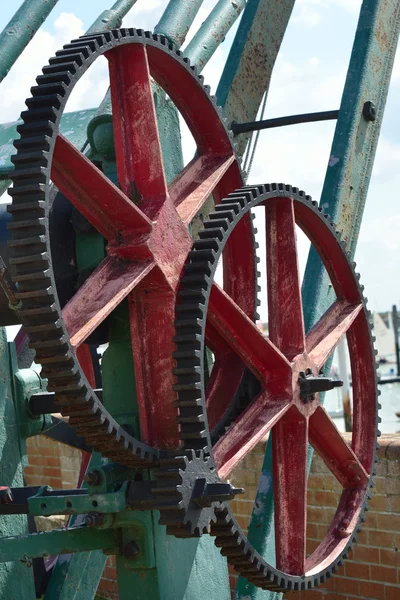 Large metal cog wheels — Stock Photo, Image