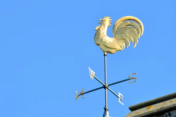 Traditioneller goldener Wetterhahn — Stockfoto