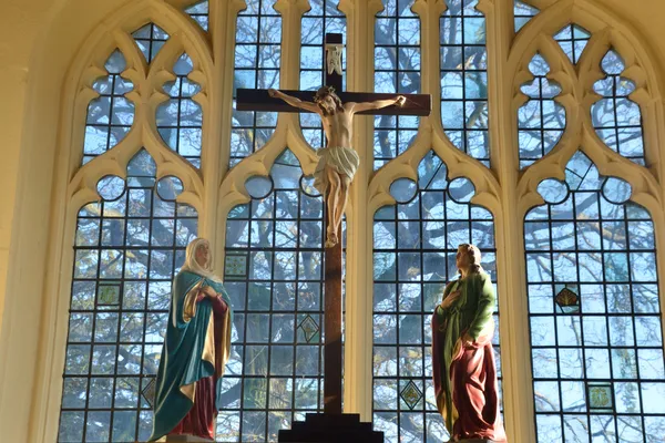 Cross inside Church — Stock Photo, Image