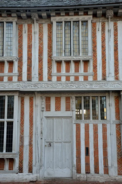 Doorway of timber framed building — Stock Photo, Image