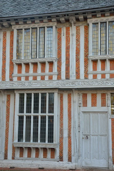 Door of timber framed building — Stock Photo, Image