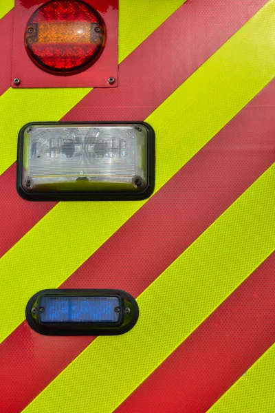 Back lights of fire engine — Stock Photo, Image