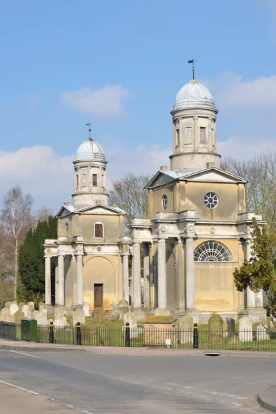 Mistley церква вежі-близнюки — стокове фото