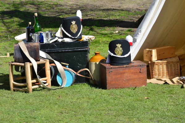 Vintage accampamento dell'esercito — Foto Stock