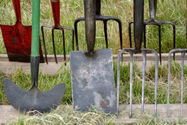 Vintage çatal ve maça