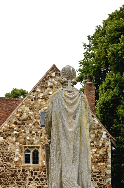 Religijny statua z Kościelne — Zdjęcie stockowe