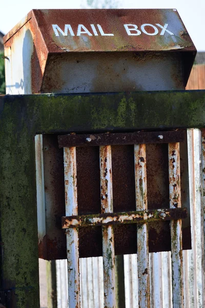 Vintage metal mail box — Stock Photo, Image