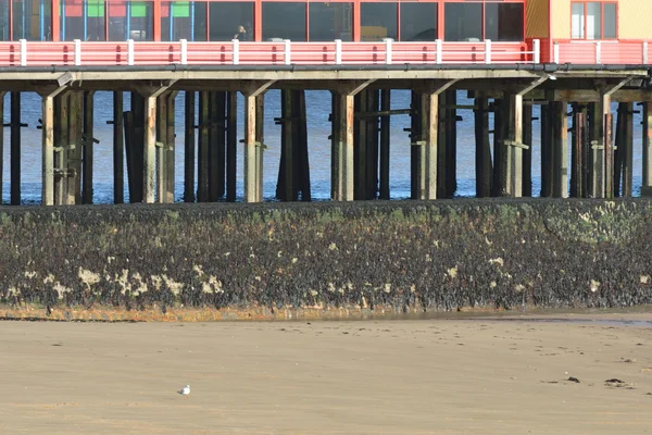 Detalj av seaside pier — Stockfoto