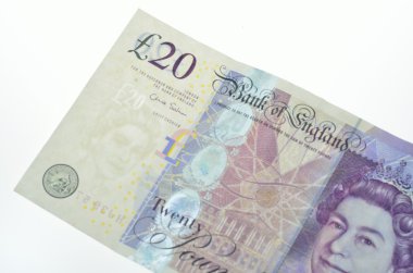 yirmi pound Not ayrıntılı