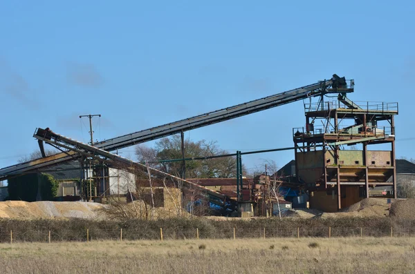 Obras de extracción de grava — Foto de Stock