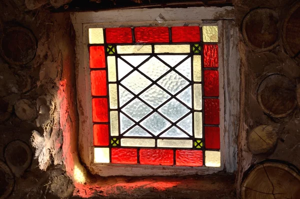 Red square window — Stock Photo, Image