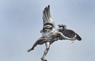 Eros statue with Blue Sky background clipart