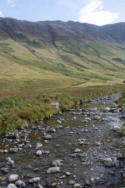 Pedras Fluxo Honister Pass Lake District — Fotografia de Stock