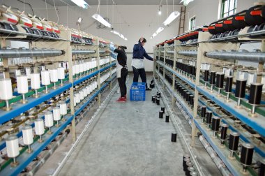 Tekstil fabrikası ile görüntü