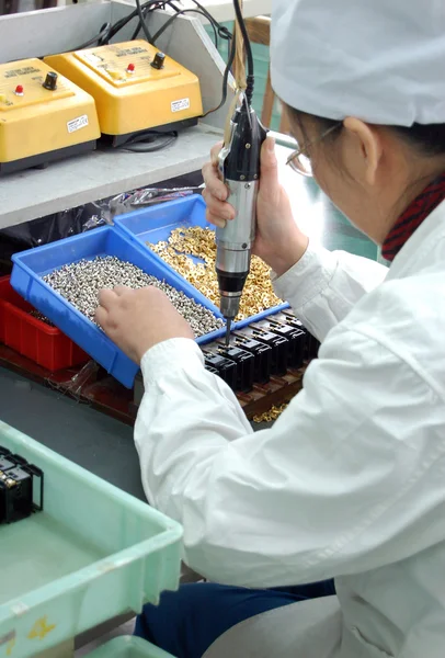 Production line workers — Stock Photo, Image