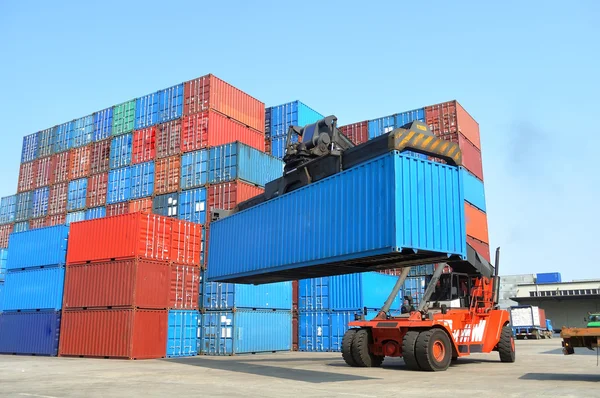 Container forklift — Stock Photo, Image