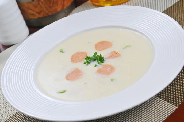 Sopa de manteiga e legumes — Fotografia de Stock