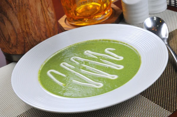 Sopa de manteiga e legumes — Fotografia de Stock