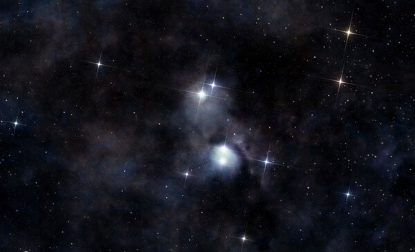 Interstellar cloud in deep space