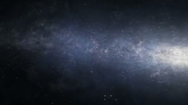 Seamlessly Loopable Animation Journey Spiral Galaxy — Stock Video