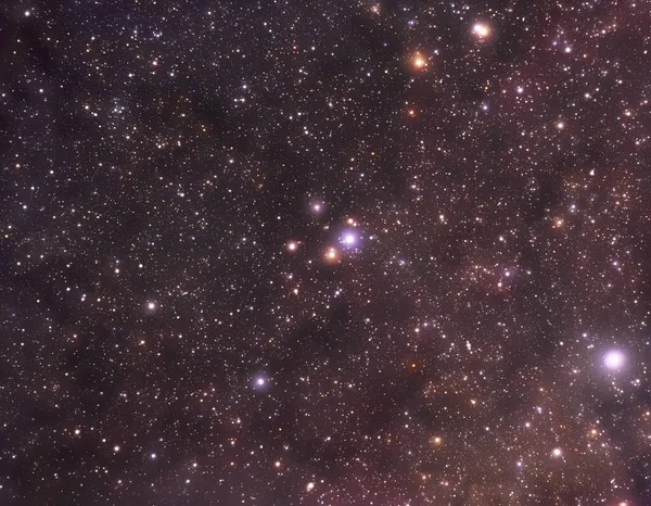 Een Schilderstuk Van Het Lichtende Sterrenveld Cygnus Constellation — Stockfoto