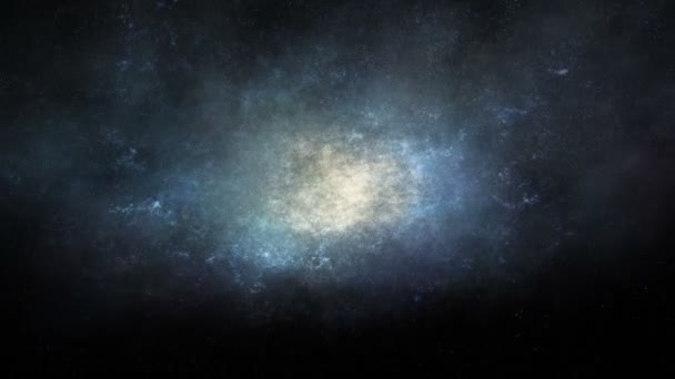 Seamlessly Loopable Animation Flight Large Spiral Galaxy — Video Stock