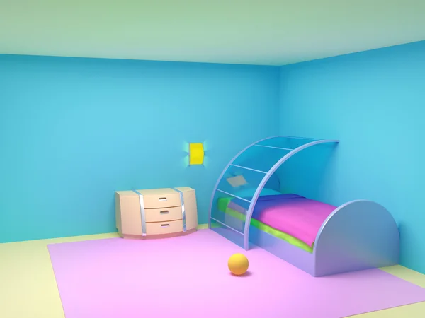 Futuristic child bedroom — Stock Photo, Image