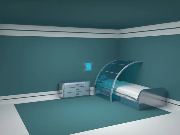 Slaapkamer futuristische kind — Stockfoto