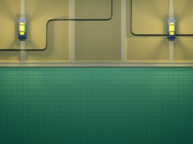 Steampunk metro duvar