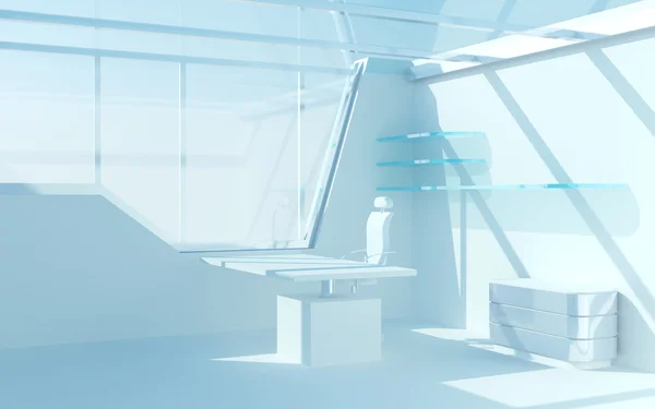 Abstract futuristic office — Stock Photo, Image