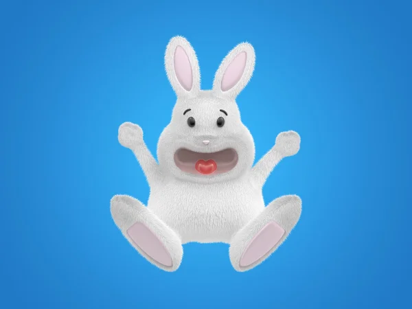 Щасливий кролик 3d — стокове фото