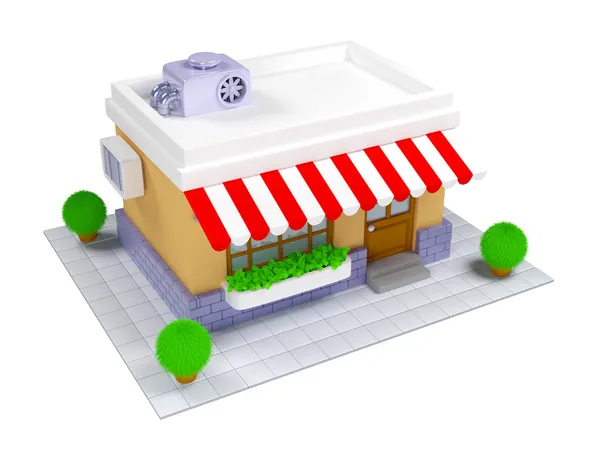 3D ikony sklep — Zdjęcie stockowe