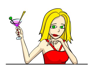 martini ile kız