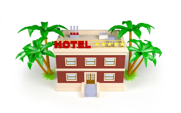 Hotel 3D —  Fotos de Stock