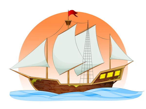 Segelschiff — Stockfoto