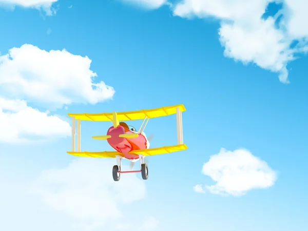 Avião dos desenhos animados — Fotografia de Stock