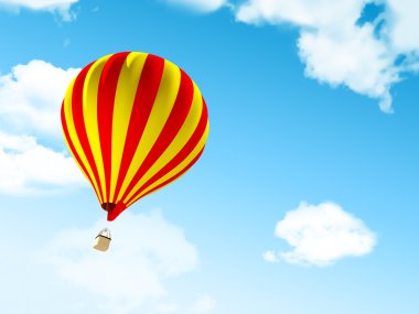 Bulutlarda hava balonu