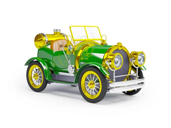 1910 zielony retro samochodów — Zdjęcie stockowe