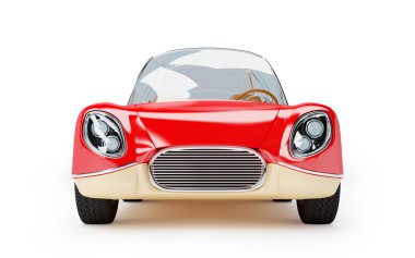 Retro futuristik araba 1960