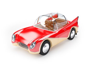 Retro futuristik araba 1960