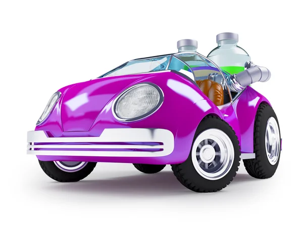 紫ソーダ車 — ストック写真