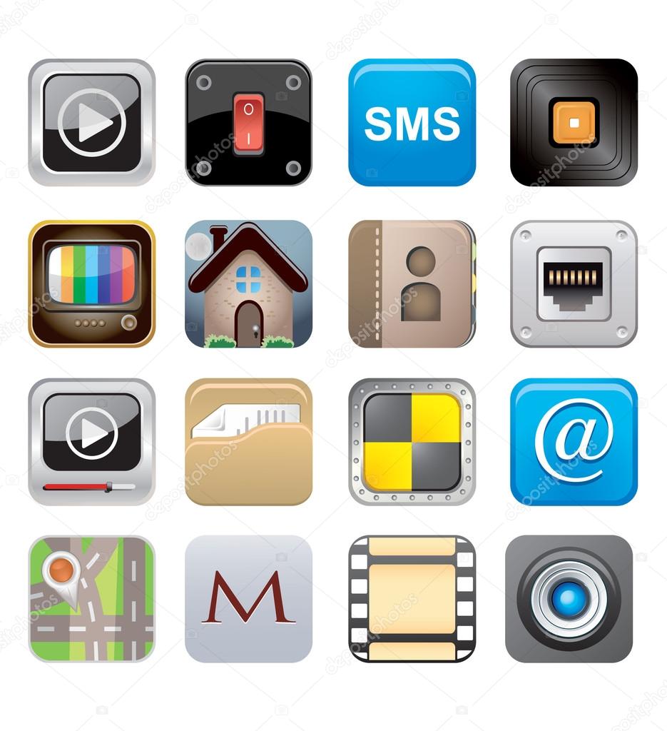 Apps icon set one