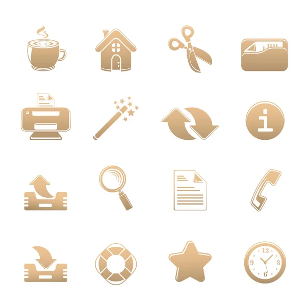 Universal set of icons one — Stock Vector