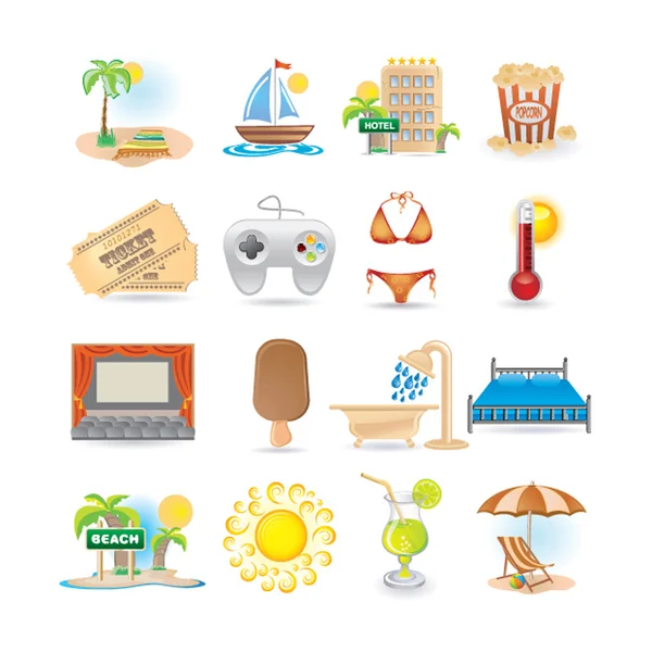 Leisure set — Stock Vector